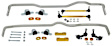 BWK019 Front and Rear Sway Bar Kit, 26 mm Front; 24 mm Rear, Powdercoated Silver