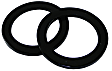 W71478 Coil Spring Insulator - Black, Synthetic Elastomer, Direct Fit, Set of 2