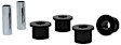 W71646 Leaf Spring Bushing - Black, Synthetic Elastomer, Direct Fit, Set of 2