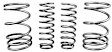 WSK-MIT001 Front and Rear Lowering Springs - 35 mm, 35 mm, Set of 4