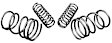 WSK-MIT001 Front and Rear Lowering Springs - 35 mm, 35 mm, Set of 4