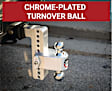CTB6-2-KA Hitch Ball Mount, 2 in. - Brushed Aluminum, Aluminum And Stainless Steel, Sold Individually