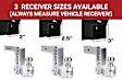 WS10-2 Hitch Ball Mount - Brushed Aluminum, Aluminum And Stainless Steel, Universal, Sold Individually