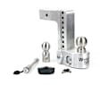 WS8-2.5-KA Hitch Ball Mount, 2.5 in. - Brushed Aluminum, Aluminum And Stainless Steel, Sold Individually