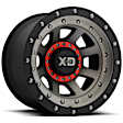 XD13779067912N Aluminum Satin Black Wheel, 17 in. X 9 in., 6 x 5.5 Bolt Pattern