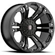 2023 Jeep Wrangler - Aluminum Matte Black Wheel, 18 in. x 9 in., 5 x 4.5 in. / 5 x 5 in. Bolt Pattern
