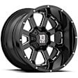 XD82521080324N Aluminum Gloss Black Wheel, 20 in. X 10 in., 8 x 6.5 in. Bolt Pattern