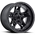 2002 Dodge Dakota - Aluminum Matte Black Wheel, 17 in. x 8 in., 6 x 4.5 in. Bolt Pattern