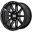 XD84721068312 Aluminum Gloss Black Wheel, 20 in. X 10 in., 6 x 5.5 Bolt Pattern