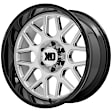 XD84922068518N Aluminum Brushed Wheel, 22 in. X 10 in., 6 x 5.5 Bolt Pattern