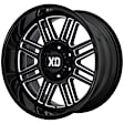 XD85021080318N Aluminum Gloss Black Wheel, 20 in. X 10 in., 8 x 6.5 in. Bolt Pattern