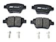 2013 Audi A3 - Rear Brake Pad Set, With 272 mm Disc.