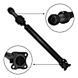 2009 Dodge Durango - Front Driveshaft, 4WD,  With NV244 2-Speed Transfer Case, 33 in., Performance Replacement Series
