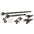 YA W24176 Chromoly Front Axle Kit For Dana 30, Both Sides, 30 Spline, 733X U-Joints