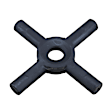 1977 GMC C25 - Standard Open cross pin shaft for four pinion design for GM 10.5" 14 bolt truck.