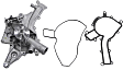PA934A Water Pump - Replaces OE Number 112-200-14-01
