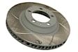 909355C Front, Driver Side Brake Disc, Slotted, 5 Lugs