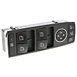 V30-73-0221 Front, Driver or Passenger Side Window Switch Black
