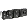 V30-73-0229 Front, Driver Side Window Switch Black
