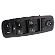 V33-73-0016 Front, Driver or Passenger Side Window Switch Black