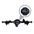 RAA435-167X2-P 9.25" REAR AXLE ASSY '09-'10 RAM 1500 SQUARE BRAKE FLANGE, 4.88 RATIO, DURAGRIP POSI