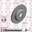 150.2952.32 Rear, Driver Side Brake Disc, Plain Surface, 330 mm