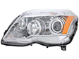 204-820-72-59 Driver Side Halogen Headlight, With bulb(s)