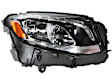 253-820-20-61 Passenger Side Halogen Headlight, With bulb(s)