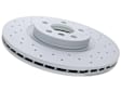 34106891080 Front, Driver or Passenger Side Brake Disc, Plain Surface, 5 Lugs, 2.0L, 4Cyl
