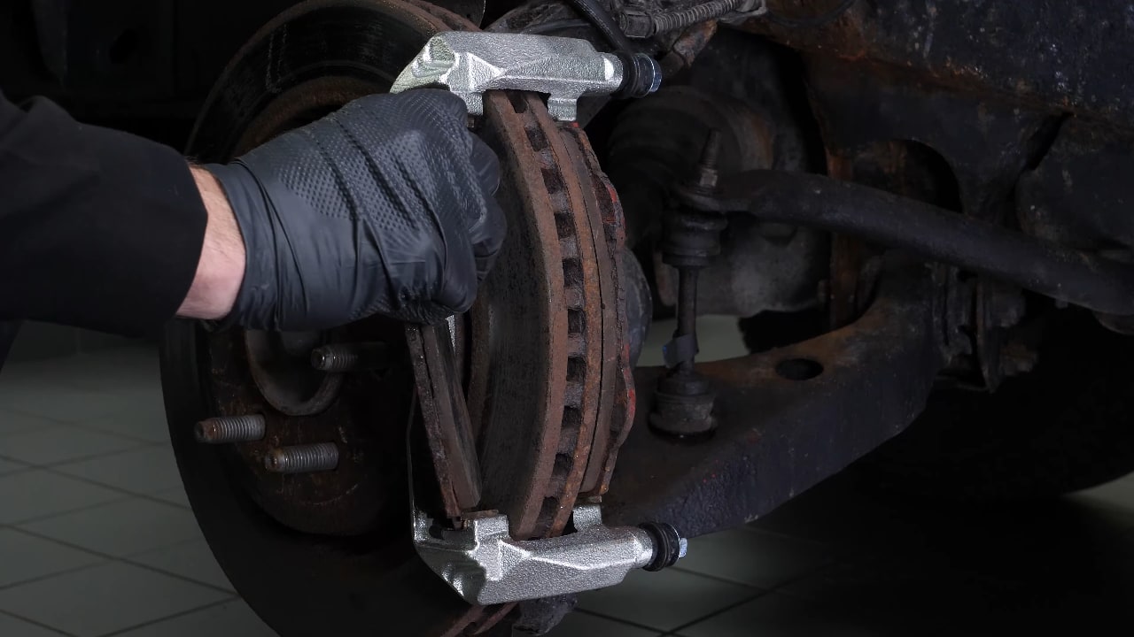 Remove the brake pads