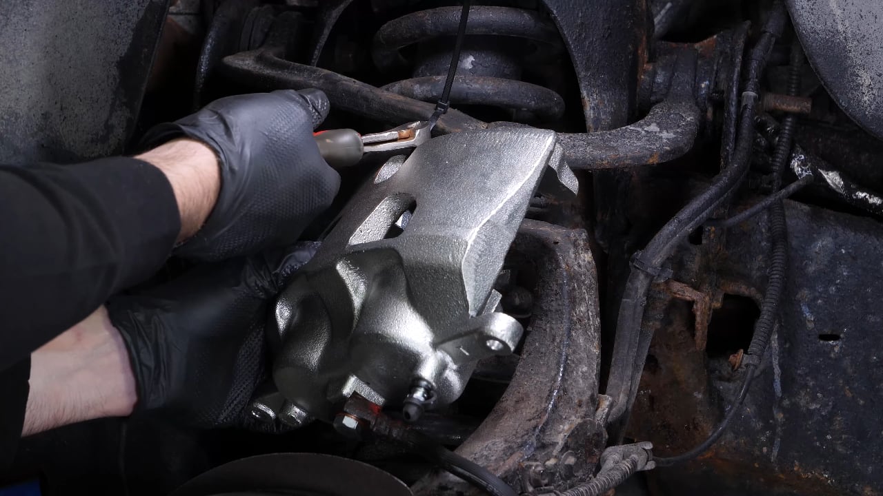 Place the new brake pads