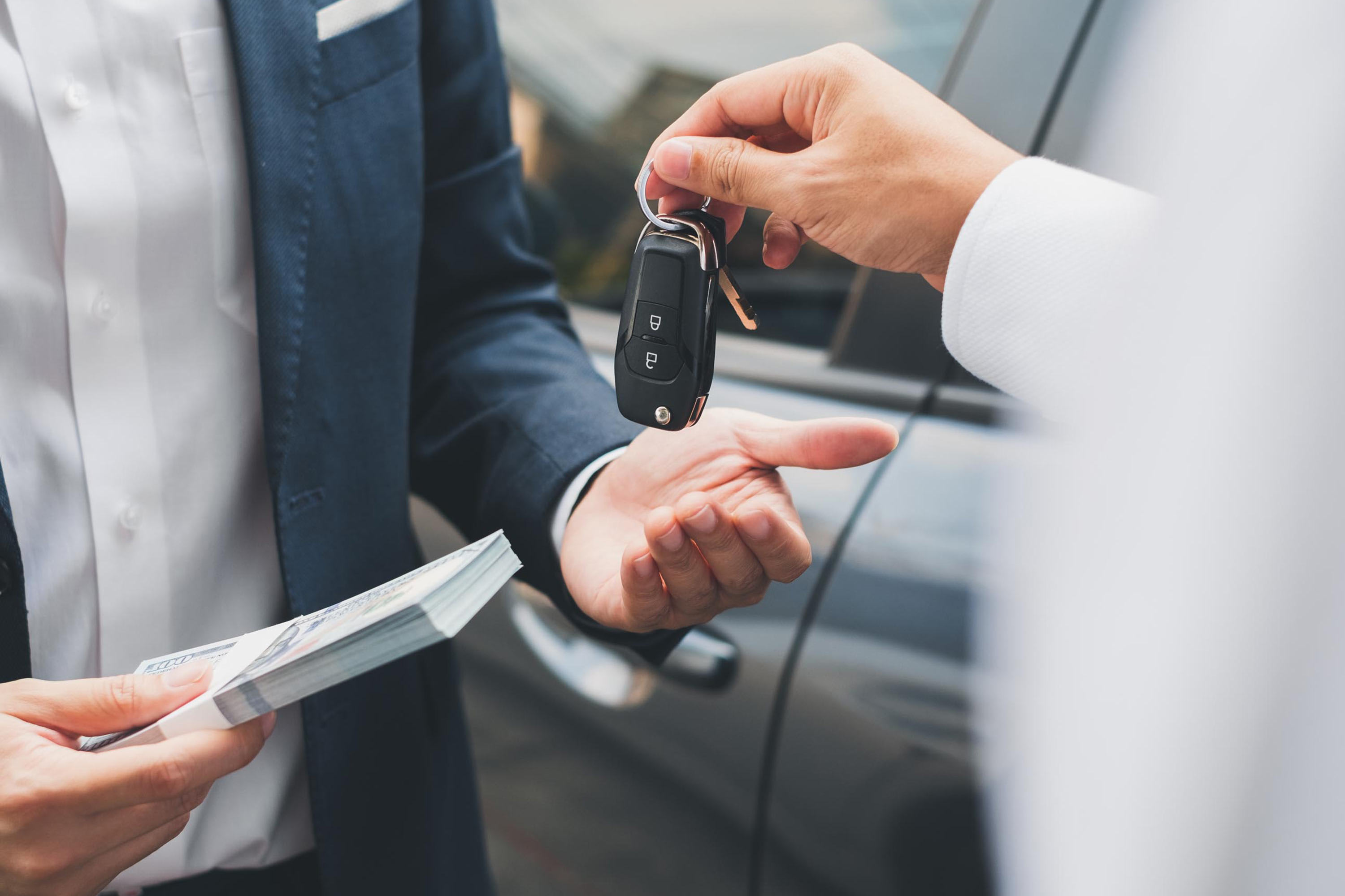 paying cash for car keys