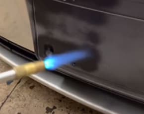 Restore Faded Black Trims With a Torch