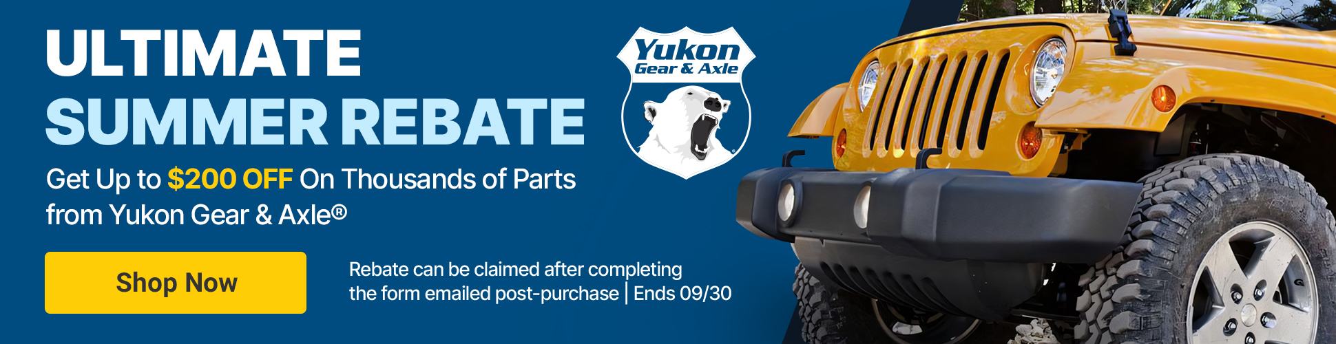 Yukon Summer Rebate