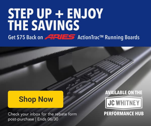 Aries ActionTrac Running Board Rebate