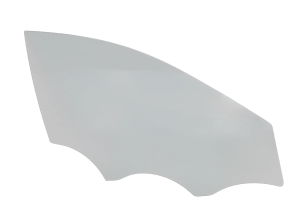 Front Passenger Side Door Glass, Green Tint