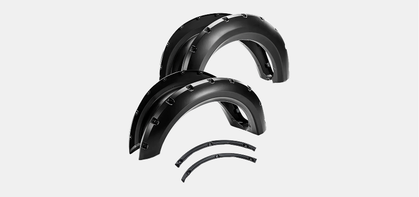 Front and rear pocket style fender flare