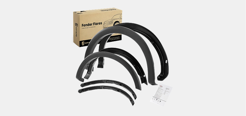 Front and rear factory style textured fender flares