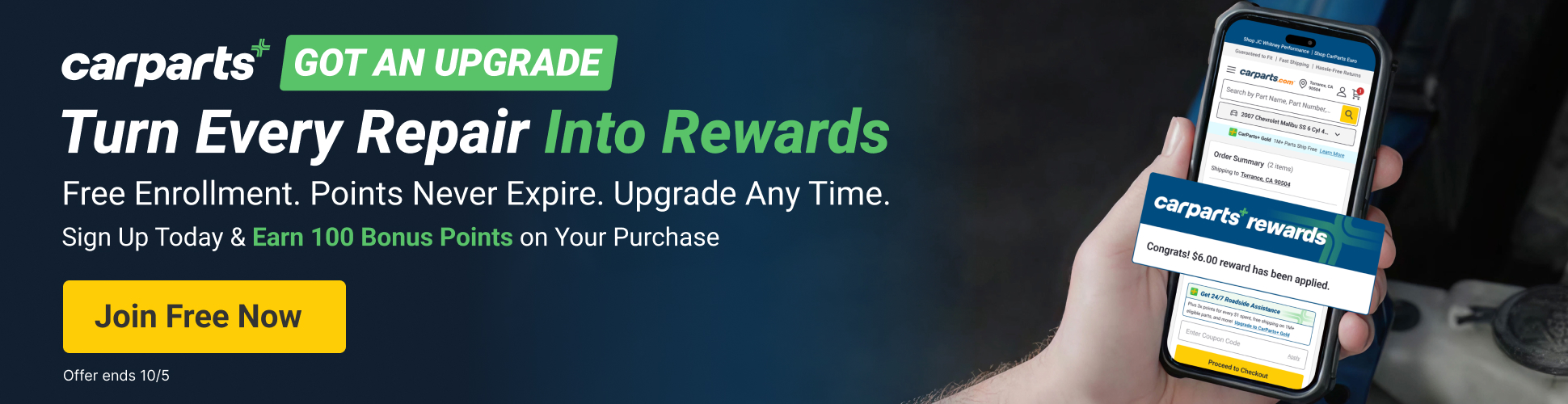 CarParts+ Loyalty Launch Offer