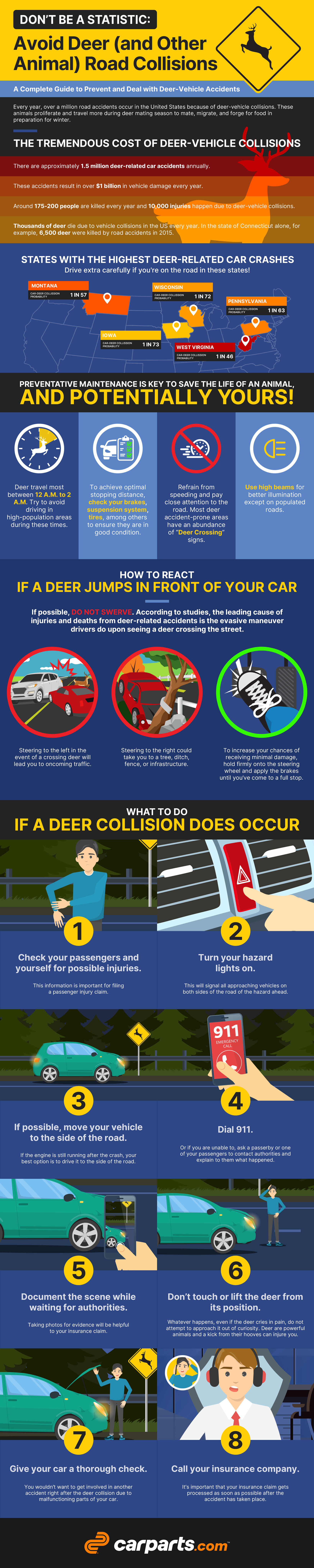 Rise in deer-related crashes in Virginia prompts warning to drivers