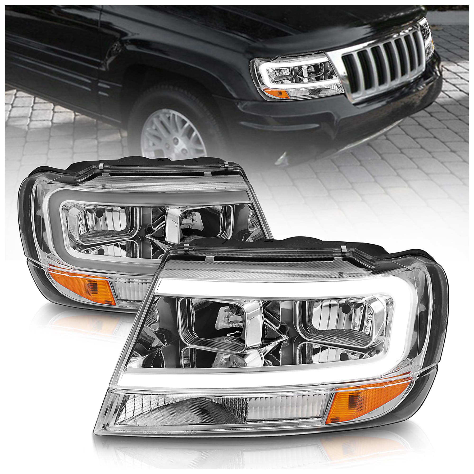2004 Jeep Grand Cherokee Headlights from 42