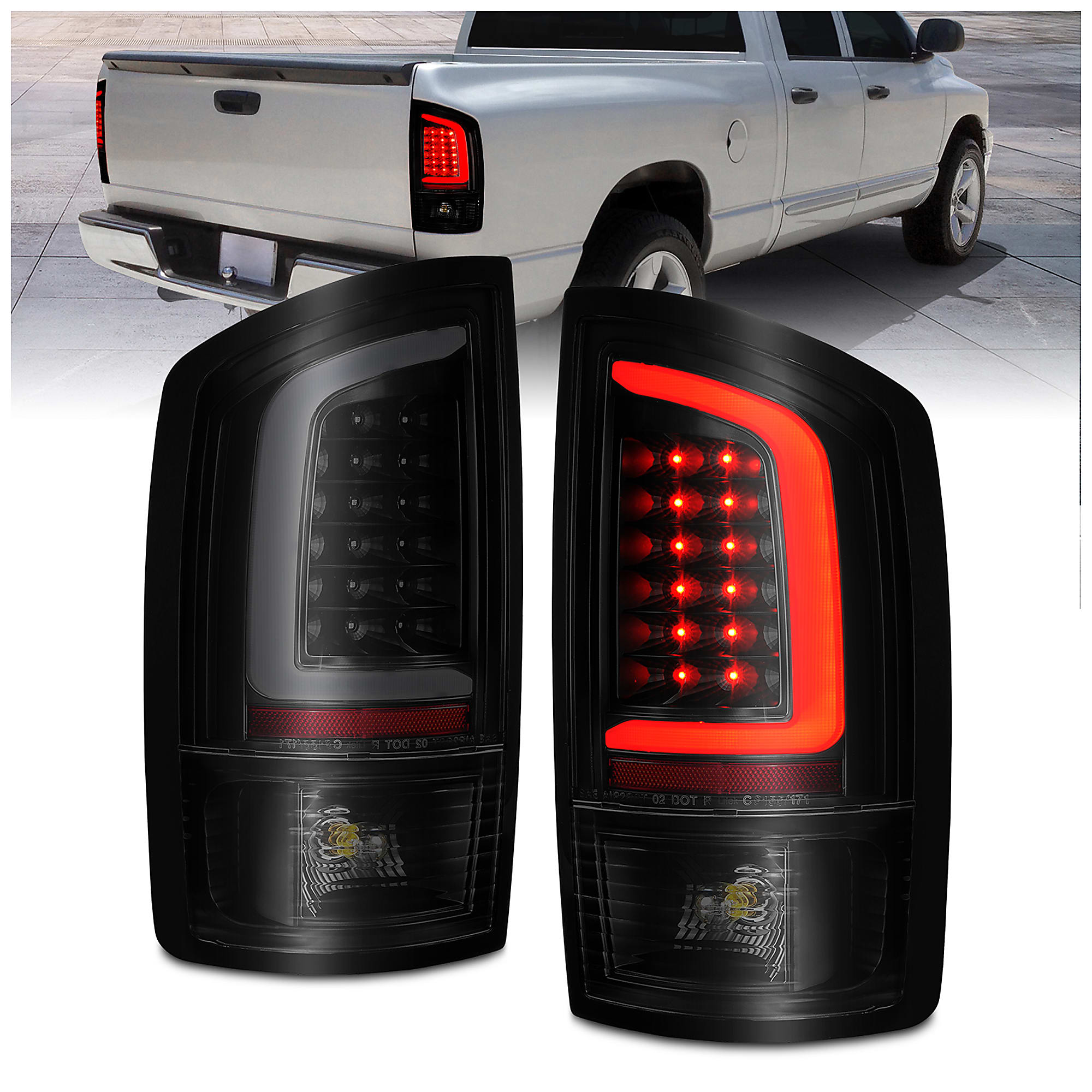 2002 dodge ram 1500 tail outlet lights