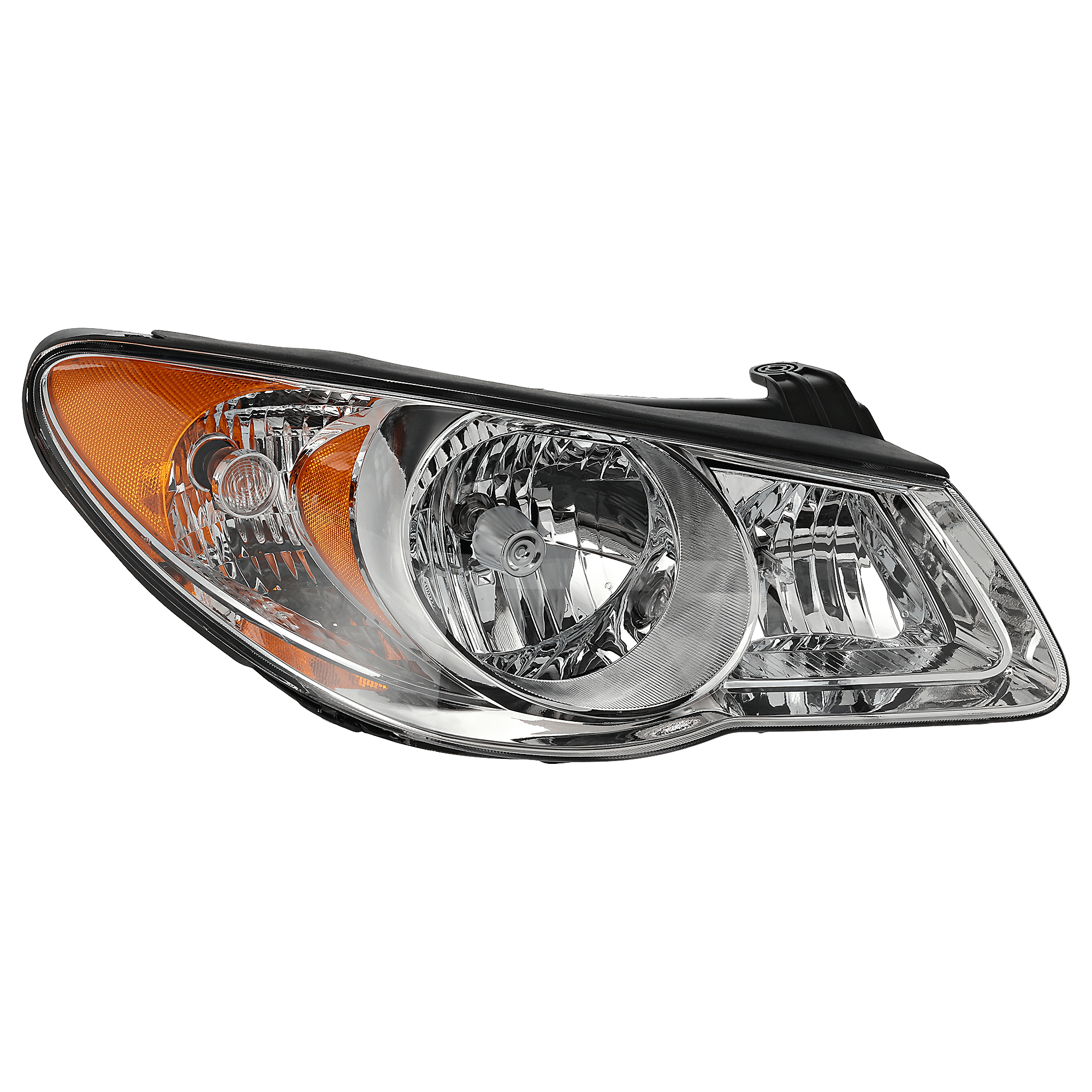 Automotive Headlights Depot Replacement for Hyundai Elantra Headlights Headlamps Set New Pair