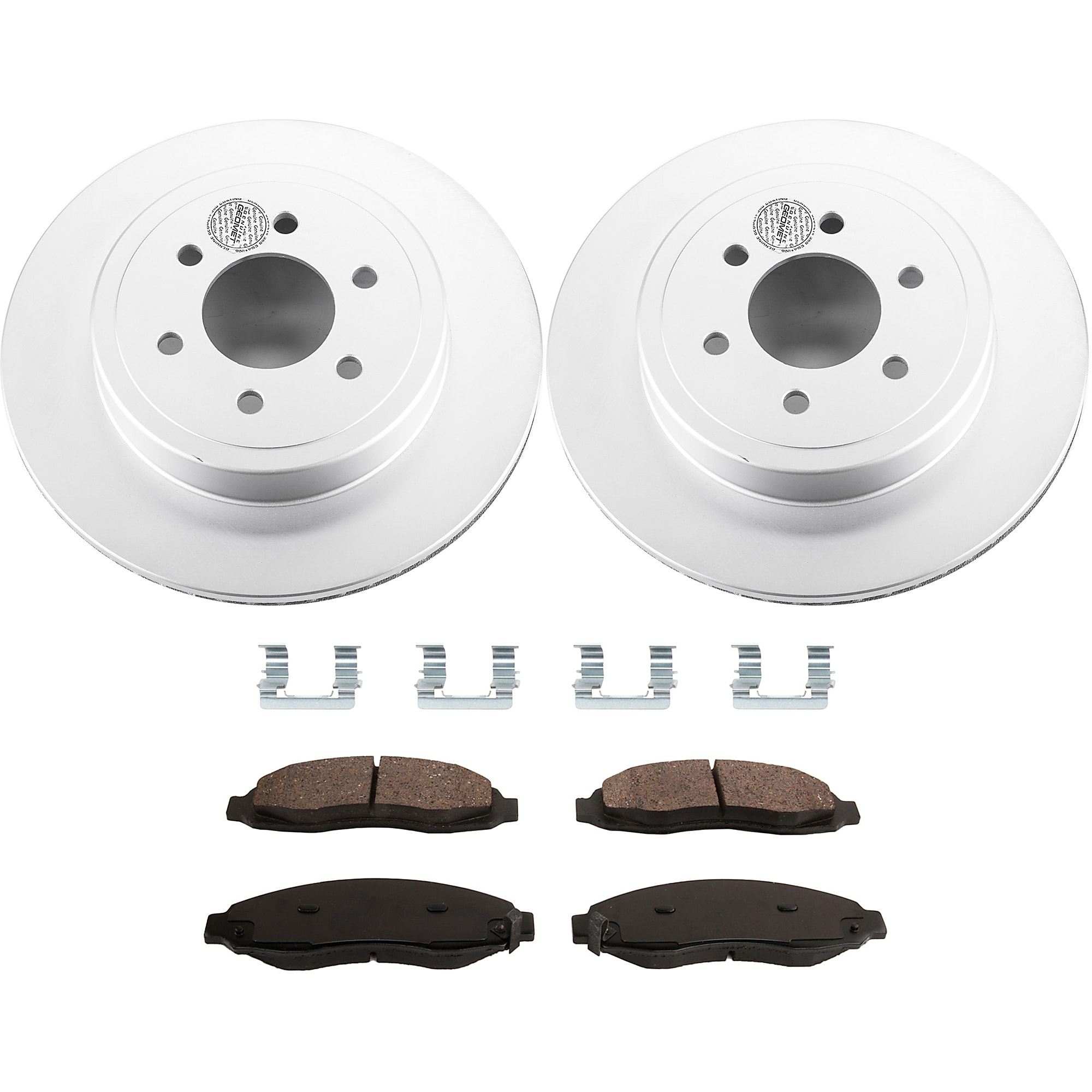 thumbnail image 2 of Evan-Fischer Front Brake Disc And Pad Kit For Dodge Dakota 2003-2004 (Cross-Drilled/Slotted) 2 of 5