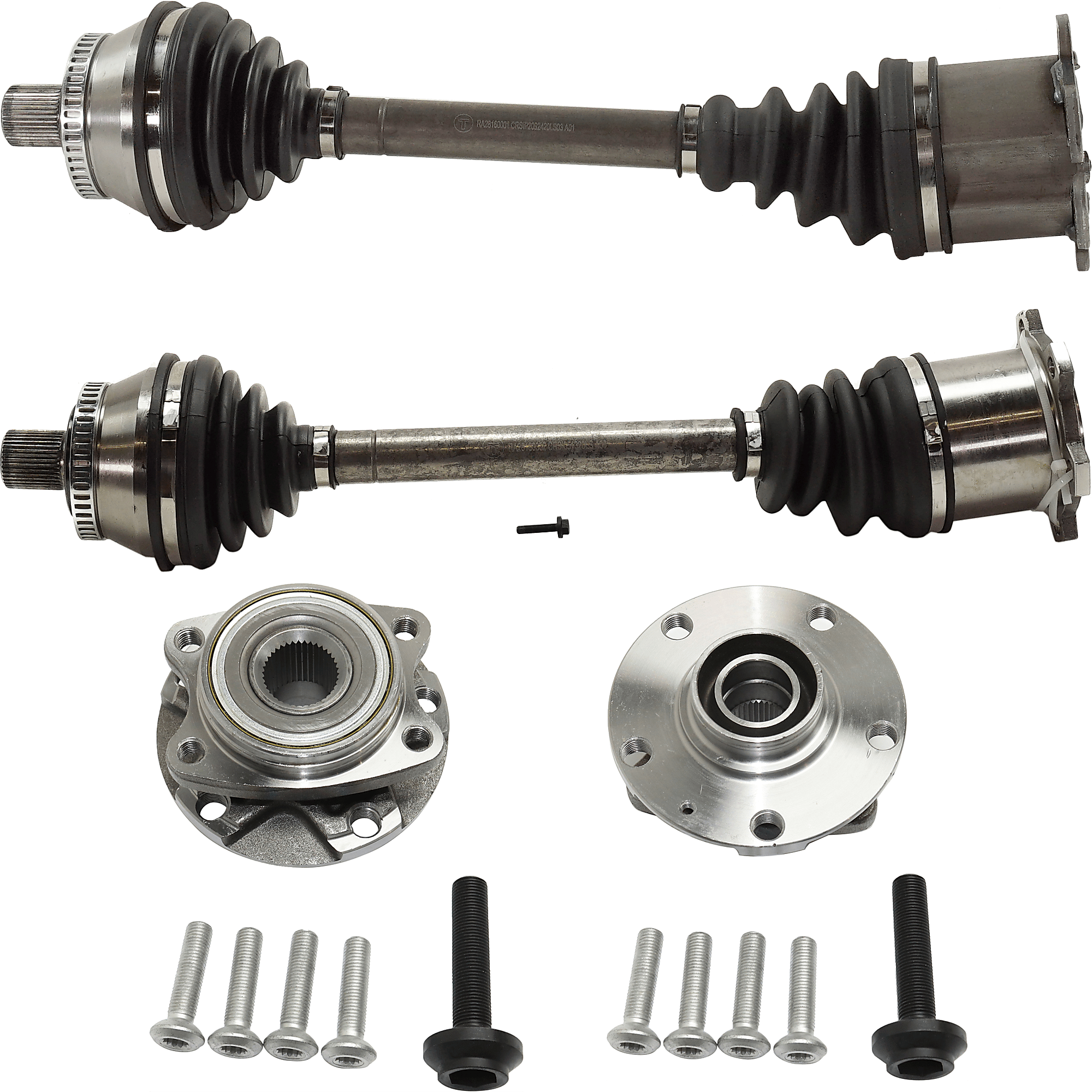 2004 Audi A4 Quattro Axle Assemblies from 54