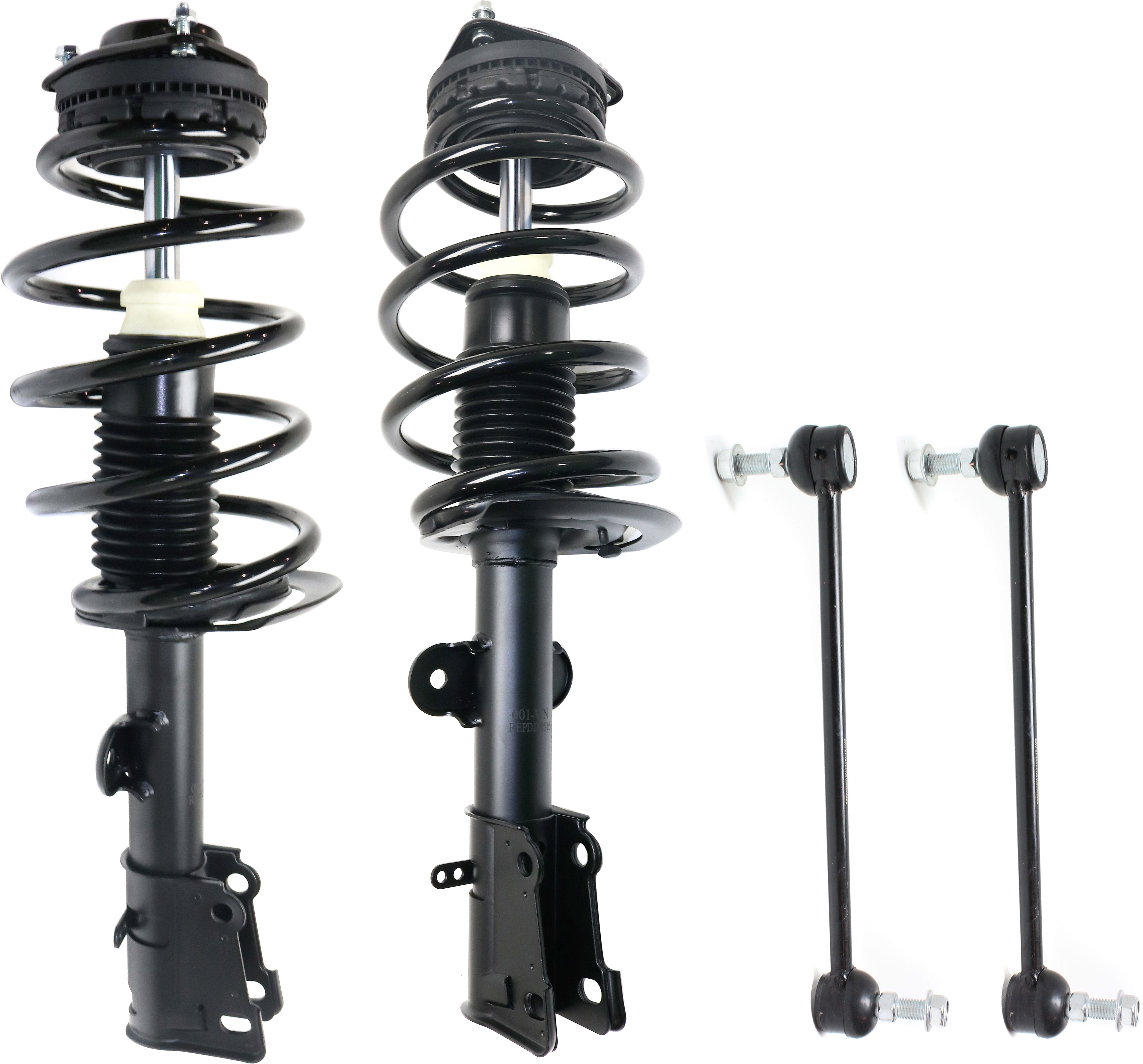 2 Set Front Quick Strut Assemblies w/ Mounts for 90-95 Chrysler Town & Country