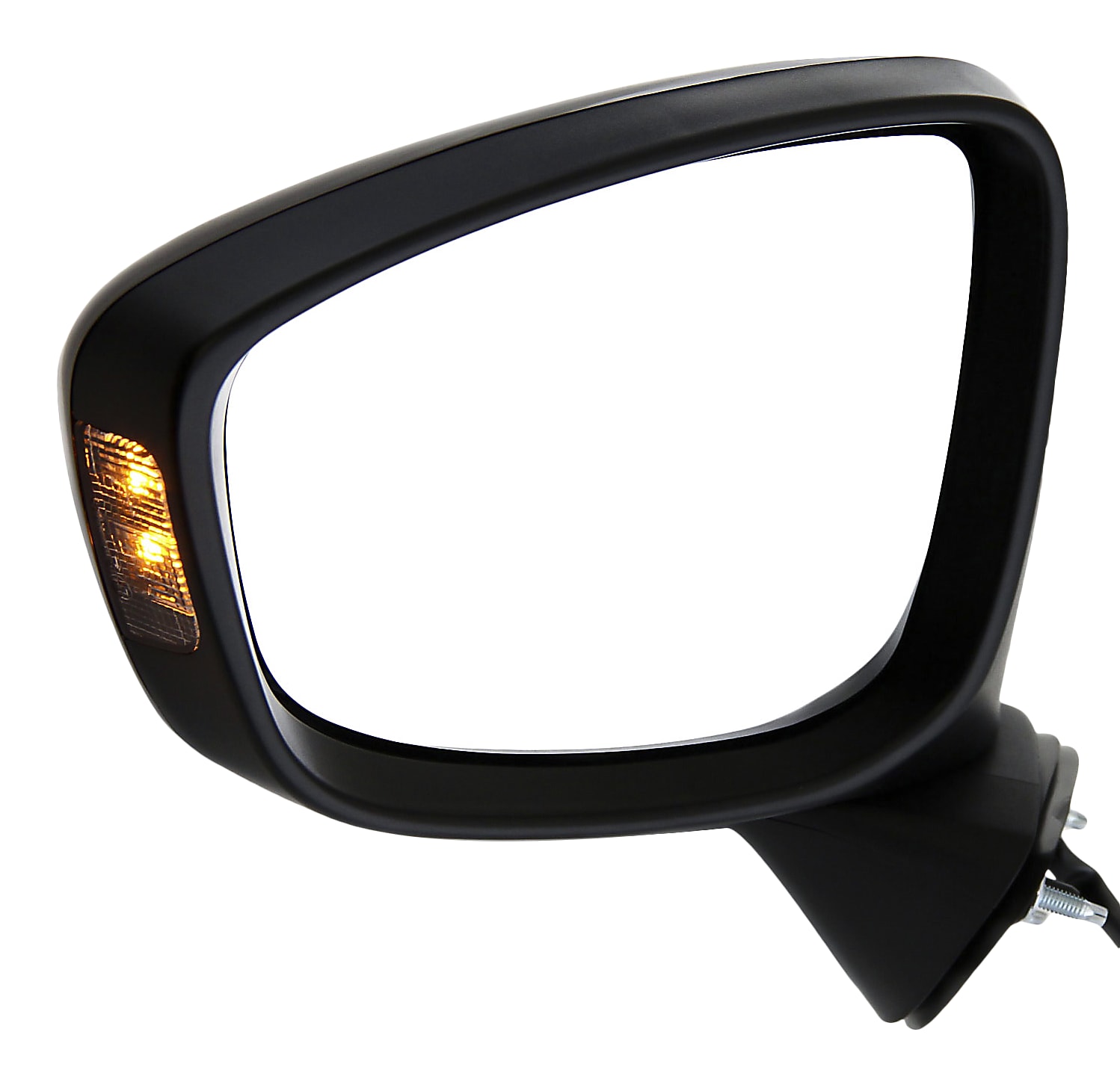 w/Out Blind spot Detection w/Turn Signal Foldaway Fit System Driver Side Mirror for Mazda CX-5 Black w/PTM Cover Power 