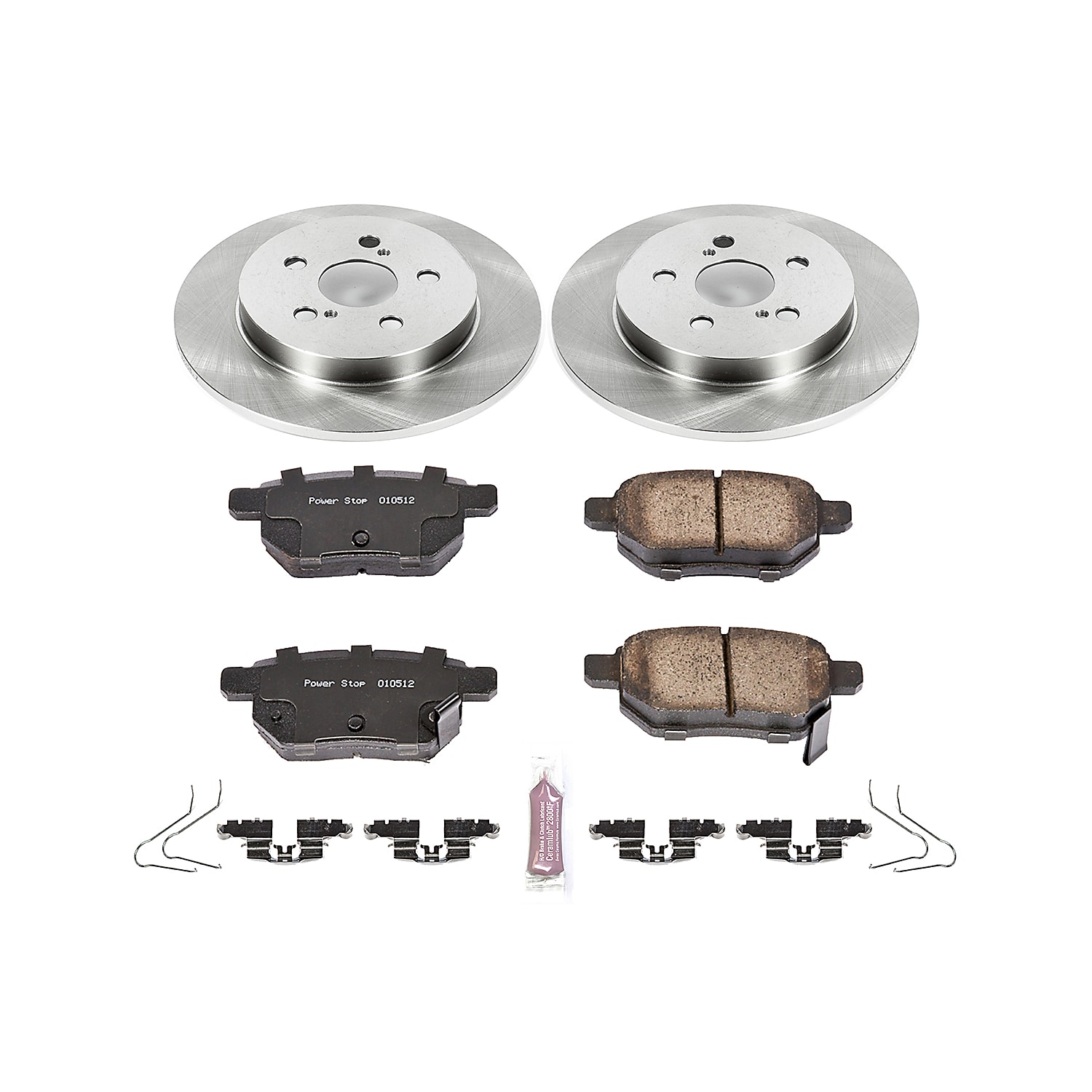 Power Stop K5870 Front Z23 Evolution Brake Kit with Drilled/Slotted Rotors and Ceramic Brake Pads 