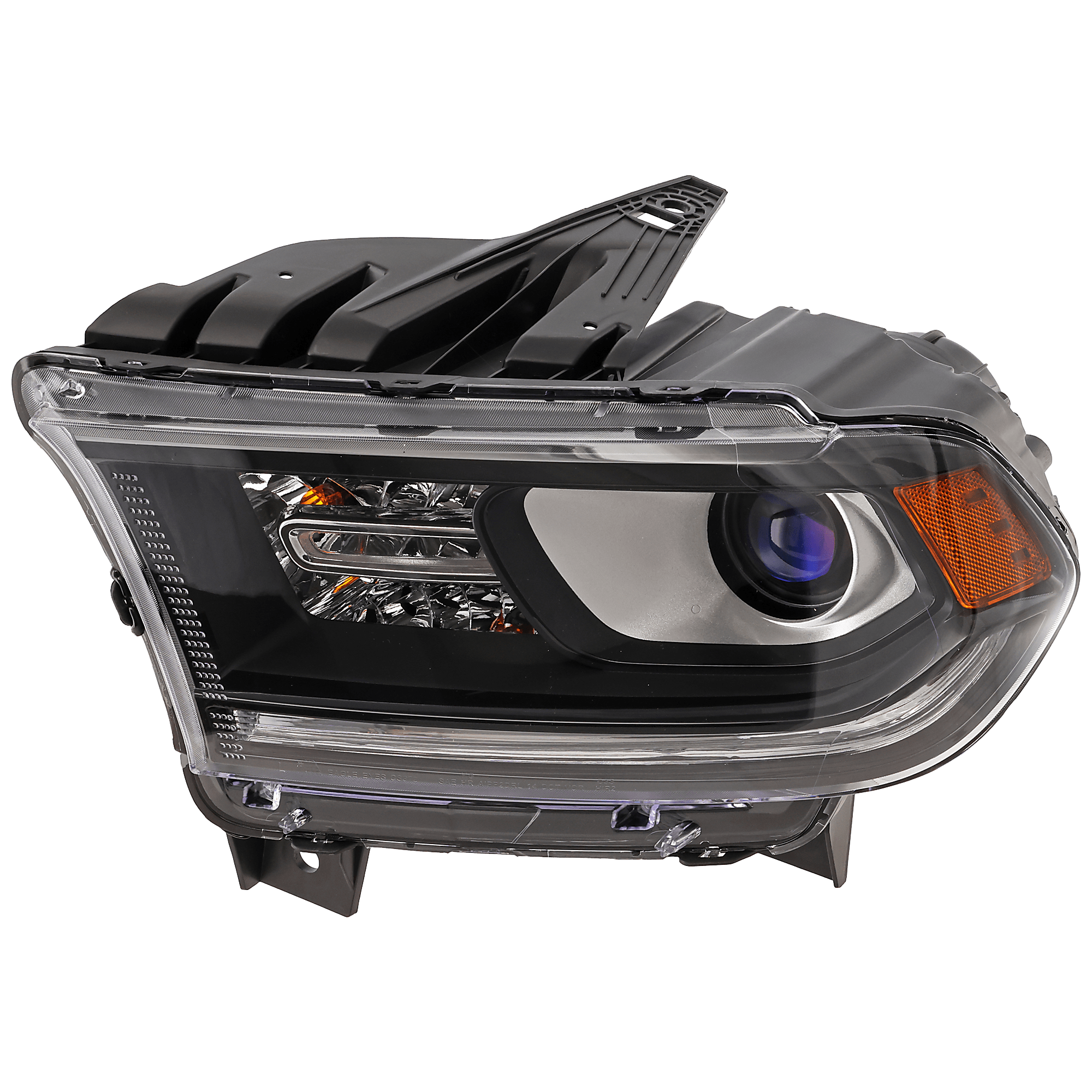 thumbnail image 2 of Evan-Fischer Right Side Passenger Headlight For 2014-2015 Dodge Durango SXT – Chrome Housing, Halogen With DRL 2 of 6