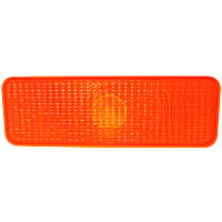 Turn Signal Lens - Driver or Passenger Side, Amber, Plastic, Direct Fit, Sold individually